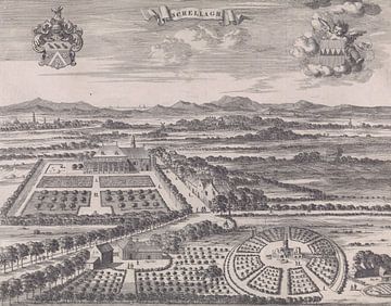 Jan Luyken, Vue de la seigneurie de Schellach, 1696