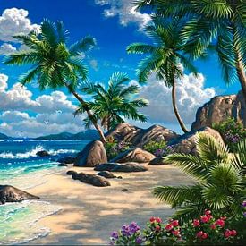 Strand van Salsa art