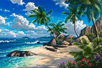 Strand van Salsa art