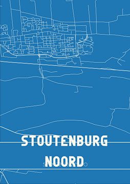 Blaupause | Karte | Stoutenburg Nord (Utrecht) von Rezona