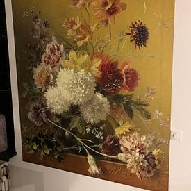 Photo de nos clients: Nature morte avec des fleurs dans un vase, Georgius Jacobus Johannes van Os