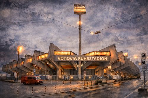 Het stadion in Bochum Abstrackt Kunst