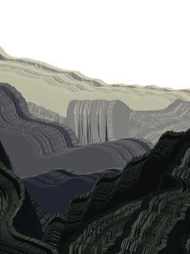 Abstract landscape Simple Illustration by Lupgi Art