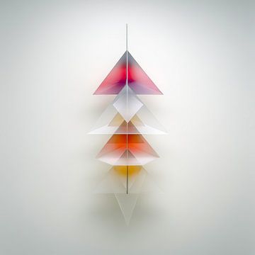 Eigentijdse lichtheid - toekomstgerichte geometrie van Klaus Tesching - Art-AI