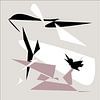 Uitgevogeld | Digitale grafische vogel van Henriëtte Mosselman