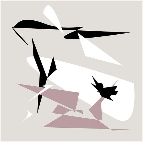 Uitgevogeld | Digitale grafische vogel