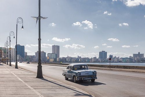 Chevrolet sur le Malecon à La Havane, Cuba