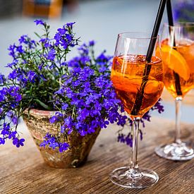 Un moment Aperol dans les Alpes sur Patrick Kilb