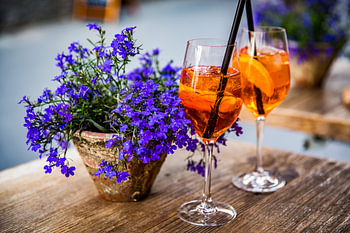 Een Aperol-moment in de Alpen