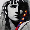 Jonge Cleopatra – Potloodportret van A.D. Digital ART