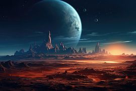 Alien alien world or alien planet by Art Bizarre