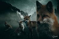 Fox Portrait, Animal Art, Beautiful Fox Wall Art, van Rivano Sarabdjitsingh thumbnail