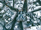 Zwolle Sassenpoort oude stadspoort tijdens een koude winterochtend van Sjoerd van der Wal Fotografie thumbnail