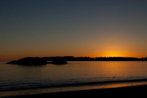 Coucher de soleil sur l'île de Vancouver