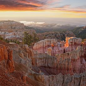 Zonsopgang Bryce Canyon National Park van Jos van den berg