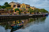 Bootje op rivier in Hoi An, Vietnam van Ellis Peeters thumbnail
