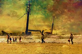 The Wreck in the Tide an Adventure on the Beach by Frans Van der Kuil