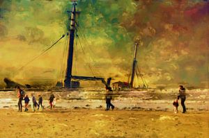 L'épave dans la marée une aventure sur la plage