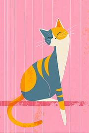 Cat in Pastel Shades no. 1 by Studio BB