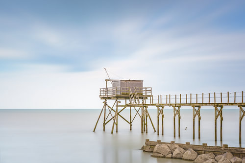 Carrelet aan de Atlantische Kust