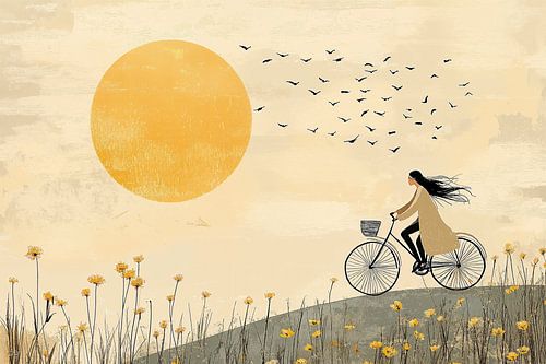 Randonnée à vélo ensoleillée le long des Fleurs n°4