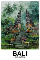 Ubud Sacred Steps – Watercolor Path to Harmony