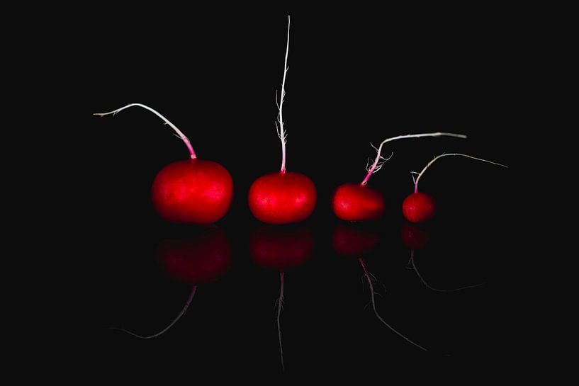 Rode radijsjes, red tastful radish van Corrine Ponsen