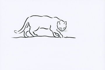 Balancierende Katze