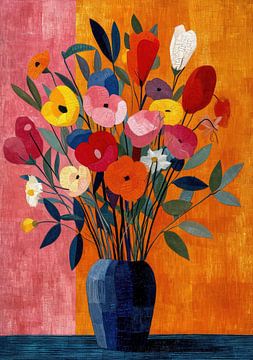 bouquet, fleurs, vase sur Niklas Maximilian