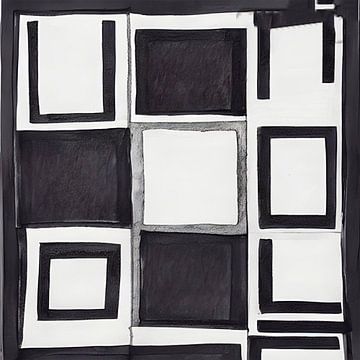Vierkant in zwart wit van renato daub