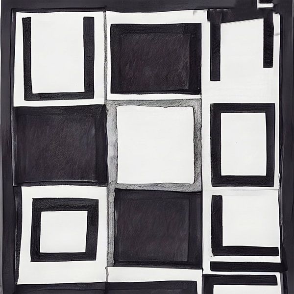 Quadratisch in Schwarz und Weiß von Renato Daub