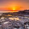 Sunset near Paphos, Cyprus by Adelheid Smitt