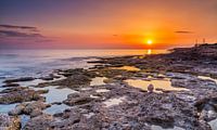 Sunset bij Paphos, Cyprus van Adelheid Smitt thumbnail