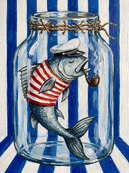 Sailor Fish In A Jar