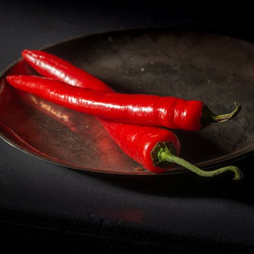 Silver plated chillies