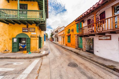 De oude stad Cartagena in Colombia