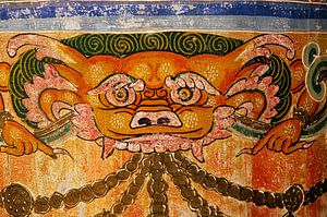 Roue de prière au monastère de Kumbum en Chine
