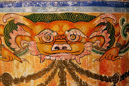 Prayer wheel at the Kumbum Monastery in China