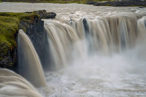 Waterfall Godafoss in Iceland