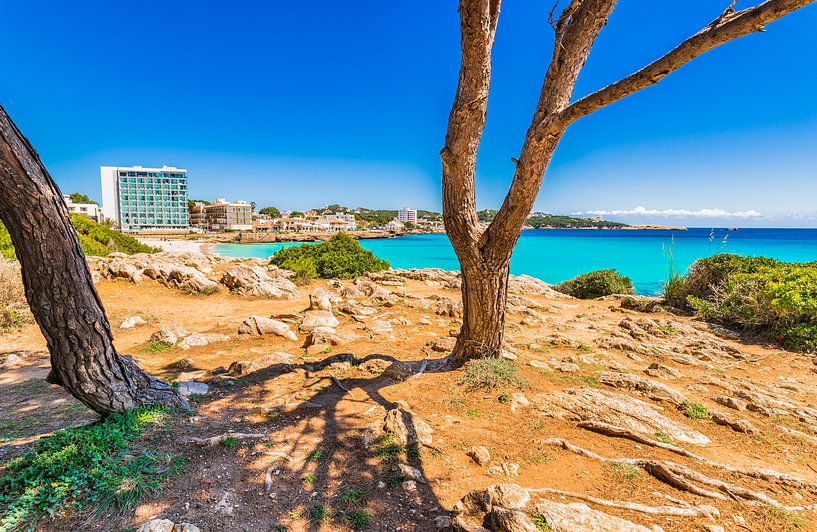 Kustlijn van Cala Rajada, mooie zeekust op Mallorca, Spanje Balearen eilanden van Alex Winter