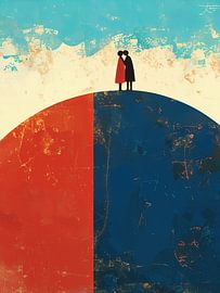 Abstract Schilderij | Colors of Connection Sphere van ARTEO Schilderijen