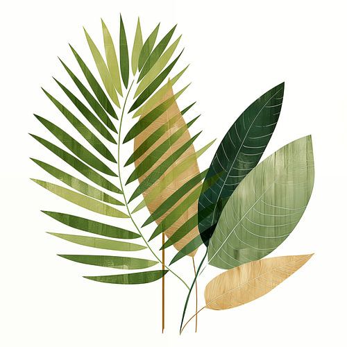 Boho Salie Groen Abstract
