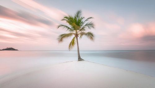 Eilandparadijs in het zachte avondlicht