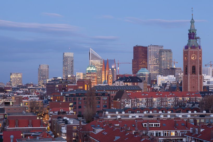 Die Skyline von Den Haag II von Bart van Hoek