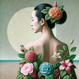 Flower Woman von J.O. Han
