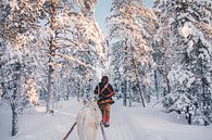 Sami rendierhouder in het bos van Kimberley Jekel thumbnail