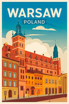 Warschau, Polen. van Poster Art Shop