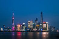 Blue hour @ The Bund van Bart Hendrix thumbnail