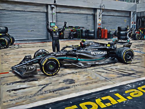 Lewis Hamilton and his Mercedes AMG F1 by DeVerviersBelgium