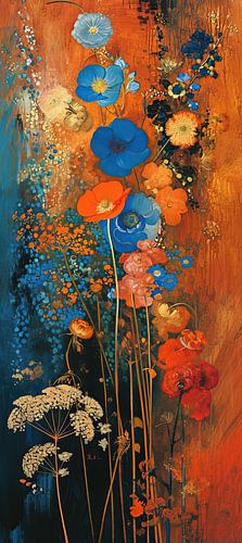 Energetisches Blumenmeer | Abstrakte Blumen